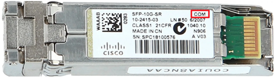 Temperature label on the original optical module label